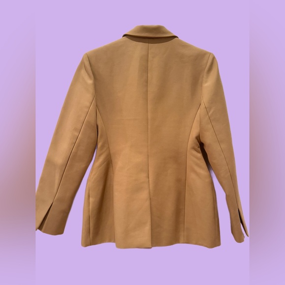 🍒 THE FRANKIE SHOP - Colette Camel Hourglass Blazer XS/S - Picture 2 of 6